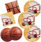 Basketball Party Supplies Kit for 16,- Basketball Party Decorations with Dinner & Dessert Paper Plates and Napkins - for Basketball Birthday & Sports Party Decorations
